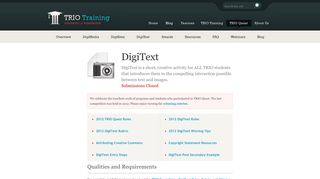 TRIO Quest Activities: DigiText - University of Washington