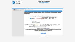 Dominion Energy - Web Account Access