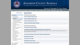 Assessment | Jefferson County Schools