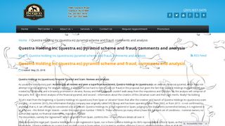 Questra Holding Inc (questra.es) pyramid scheme and fraud ...