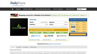 Questrade Review – Forex Brokers Reviews & Ratings | DailyForex.com