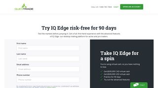 Stock Trading Practice Account | IQ Edge | Questrade
