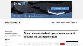 Questrade aims to beef up customer account security via Last login ...