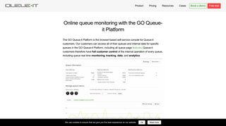 Online Queue Monitoring System with the GO Queue-it Platform