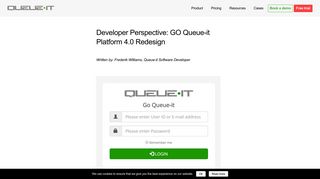 Developer Perspective: GO Queue-it Platform 4.0 Redesign | Virtual ...