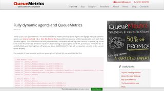 Fully dynamic agents and QueueMetrics | FAQs | QueueMetrics