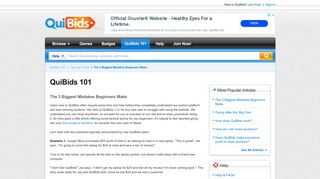 QuiBids 101: The 3 Biggest Mistakes Beginners Make - QuiBids.com