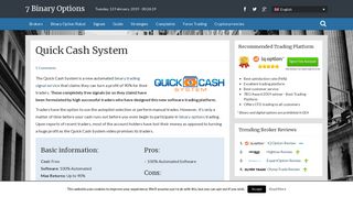• Quick Cash System Review - No Such Thing As Quick Cash •