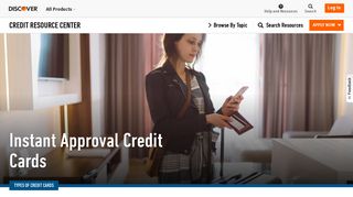 Instant Approval Credit Cards-Offers and Advice | Discover