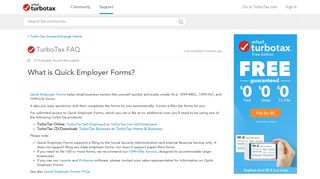 What is Quick Employer Forms? - TurboTax Support - Intuit