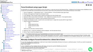 Force Enrollment Deployment - ManageEngine