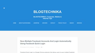 Save Multiple Facebook Accounts and Login Automatically Using ...