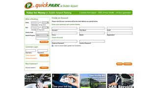 QuickPark - Create Account