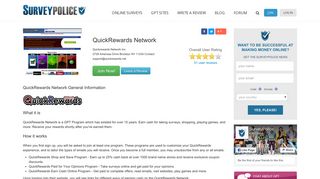 QuickRewards Network Ranking and Reviews - SurveyPolice