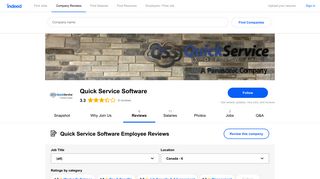 Working at Quick Service Software: Employee Reviews | Indeed.com
