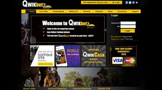 QWIKbetz | Advance Deposit Wagering Horse Racing
