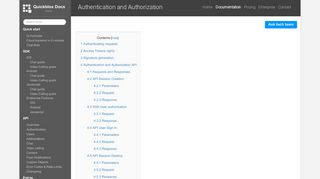 Authentication - QuickBlox
