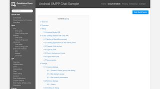 Android XMPP Chat Sample - QuickBlox