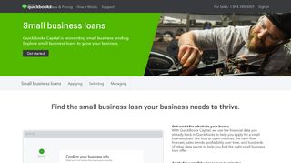 Small Business Loans, Apply for Business Loans | QuickBooks