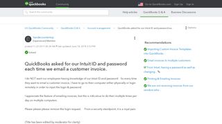 Solved: QuickBooks asked for our Intuit ID and password ea ...