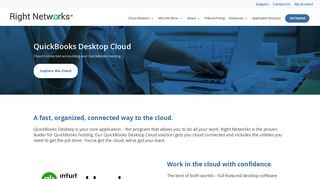 QuickBooks Desktop Cloud | QuickBooks Hosting | Right Networks