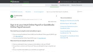 Sign in to your Intuit Online Payroll or QuickBook... - QuickBooks ...