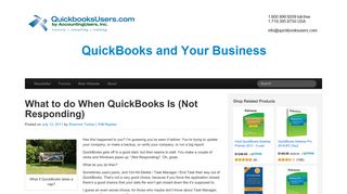What to do When QuickBooks Is (Not Responding) « QuickBooks and ...