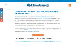 QuickBooks Online vs. Desktop: Which Is Right for You?