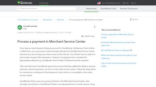 Process a payment in Merchant Service Center - QuickBooks - Intuit