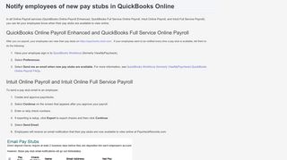 Notify employees of new pay stubs in QuickBooks Online - Intuit