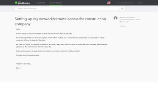 Setting up my network/remote access for construction company ...