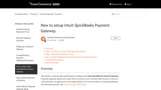 How to setup Intuit QuickBooks Payment Gateway – Knowledge Center