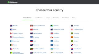 Choose your country - Intuit QuickBooks