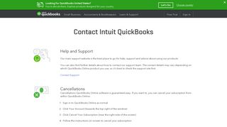 Contact Us - Intuit QuickBooks
