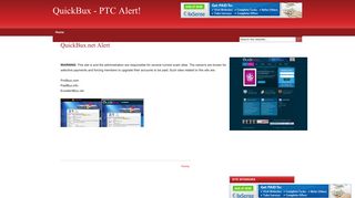QuickBux - PTC Alert!: QuickBux.net Alert