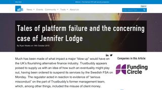 Tales of platform failure and the concerning case of Jennifer Lodge ...