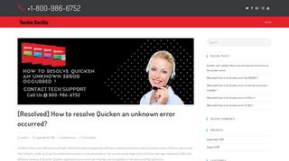 [Resolved] How to resolve Quicken an unknown error occurred ...