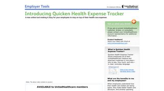UnitedHealthcare: Quicken Health Expense Tracker
