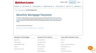 Monthly Mortgage Payment - Mortgage Glossary | Quicken Loans