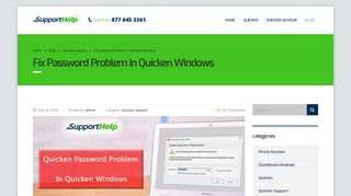How To Resolve The Password Problem In Quicken Windows