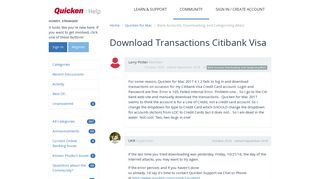 Download Transactions Citibank Visa | Quicken Customer Community ...