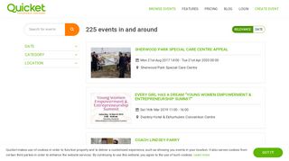 Events in and around | Quicket