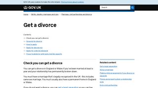 Get a divorce - GOV.UK