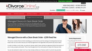 Managed Divorce & Clean Break Service for £299 - Apply in minutes