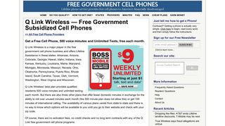 Q Link Wireless Free Government Cell Phones