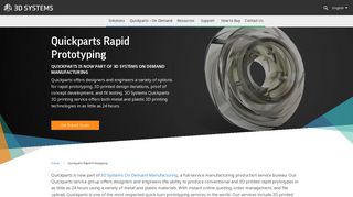 Quickparts Rapid Prototyping | 3D Systems