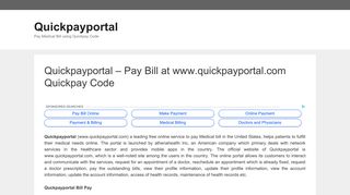 Quickpayportal - Pay Bill at www.quickpayportal.com Quickpay Code ...