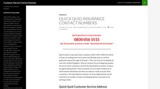 Quick Quid Customer Service Contact Number, Help: 0800 056 1515