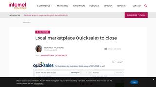 Local marketplace Quicksales to close - Internet Retailing