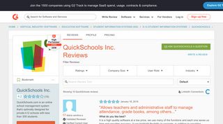 QuickSchools Inc. Reviews 2019 | G2 Crowd